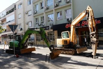 Podgorica: Počela rekonstrukcija Balšićeve ulice, saobraćaj zaustavljen do 6. decembra