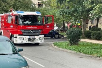 Požar na Starom aerodromu: Gorio automobil