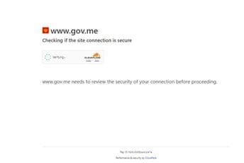 "Oboren" sajt Vlade Crne Gore "Oboren" sajt Vlade Crne Gore