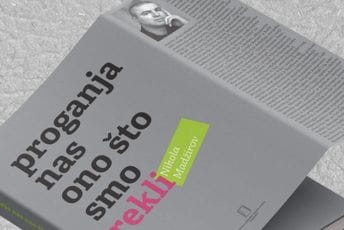 Proganja nas ono što smo rekli: Stihovi i eseji Nikole Madžirova pred podgoričkom publikom Proganja nas ono što smo rekli: Stihovi i eseji Nikole Madžirova pred podgoričkom publikom