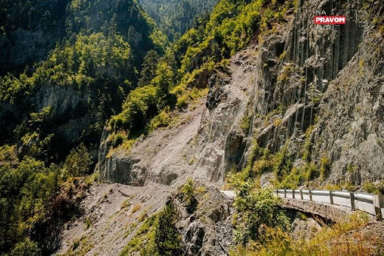 Počela sanacija klizišta Sokolovina Počela sanacija klizišta Sokolovina