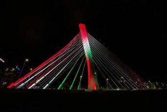 Milenijum večeras u bojama palestinske zastave