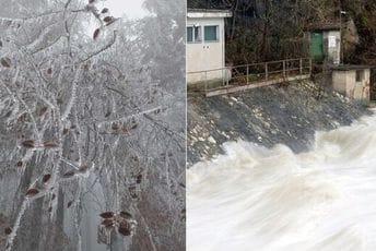 Poplave i klizišta stvaraju probleme u Sloveniji, očekuje se i snijeg širom zemlje