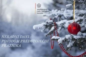 Pogledajte koji su neradni dani za novogodišnje i božićne praznike Pogledajte koji su neradni dani za novogodišnje i božićne praznike