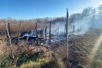 U Štoju izgorjela baraka, nepoznat uzrok požara U Štoju izgorjela baraka, nepoznat uzrok požara