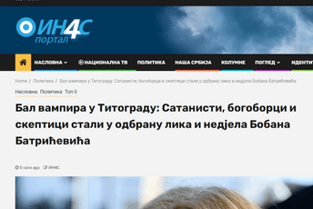 IN4S izvrijeđao Batrićevića i građane koji su mu dali podršku, Vlahović: Pretpostavljam da tužiteljka ovo ocjenjuje kao slobodu govora IN4S izvrijeđao Batrićevića i građane koji su mu dali podršku, Vlahović: Pretpostavljam da tužiteljka ovo ocjenjuje kao slobodu govora