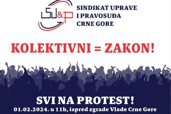 Zaposleni uprave i pravosuđa sjutra ispred Vlade; Rakočević: Nezadovoljstvo dostiglo vrhunac Zaposleni uprave i pravosuđa sjutra ispred Vlade; Rakočević: Nezadovoljstvo dostiglo vrhunac