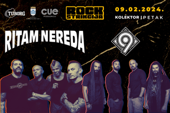U petak na Rockstrikciji: Ritam Nereda nastupa u Podgorici U petak na Rockstrikciji: Ritam Nereda nastupa u Podgorici