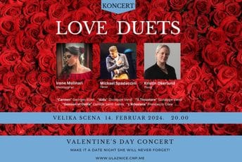 Koncert 14. februara: "Love Duets" na sceni CNP-a Koncert 14. februara: "Love Duets" na sceni CNP-a