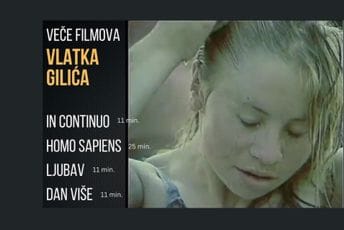 CNP: Veče kratkih filmova Vlatka Gilića sjutra na Velikoj sceni CNP: Veče kratkih filmova Vlatka Gilića sjutra na Velikoj sceni