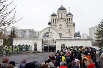 Sahrana Navaljnog: Građani se okupili ispred crkve, jake policijske snage širom Moskve Sahrana Navaljnog: Građani se okupili ispred crkve, jake policijske snage širom Moskve