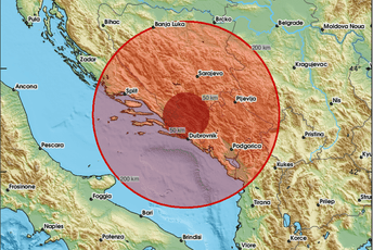 Zemljotres u BiH, epicentar u blizini Bileće