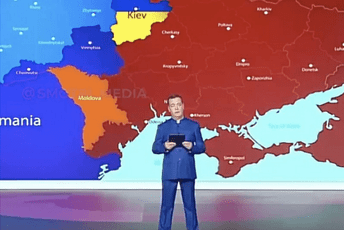 Suludi planovi bivšeg predsjednika: Medvedev objavio kartu svoje vizije istoka Evrope Suludi planovi bivšeg predsjednika: Medvedev objavio kartu svoje vizije istoka Evrope