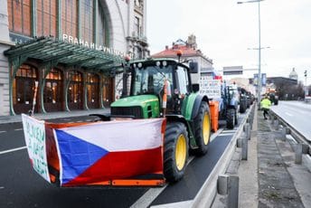 Prag: Poljoprivrednici istovarili stajsko đubrivo pred zgradu vlade Prag: Poljoprivrednici istovarili stajsko đubrivo pred zgradu vlade