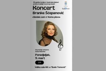 Povodom 55 godina karijere i posvećenosti muzičkoj tradiciji Crne Gore: Koncert Branke Šćepanović u Podgorici