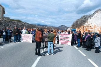 Radnici "Košute" blokiraće put Cetinje - Podgorica četiri puta sedmično