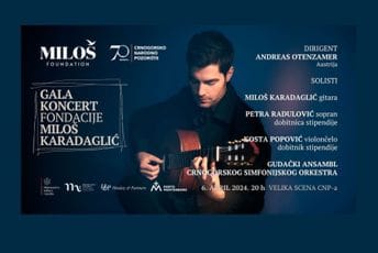 Događaj koji će spojiti umjetnike svjetskog renomea i mlade talente: Gala koncert Fondacije Miloš Karadaglić u CNP-u