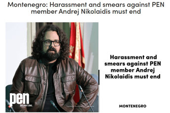 PEN International: Uznemiravanje i napadi na Andreja Nikolaidisa moraju prestati PEN International: Uznemiravanje i napadi na Andreja Nikolaidisa moraju prestati