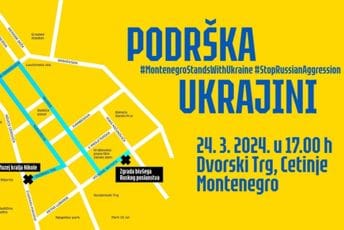'Cetinje će vazda biti na strani slobode, pravde i dobra': Danas još jedna šetnja podrške Ukrajini 'Cetinje će vazda biti na strani slobode, pravde i dobra': Danas još jedna šetnja podrške Ukrajini