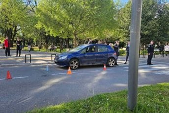 Udes u Podgorici: Pješak oboren kod CNP-a Udes u Podgorici: Pješak oboren kod CNP-a