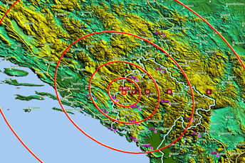 Zemljotres jačine 4.6 stepeni pogodio Crnu Goru Zemljotres jačine 4.6 stepeni pogodio Crnu Goru