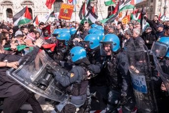 Neredi u Milanu na proslavi oslobođenja Italije u Drugom svjetskom ratu