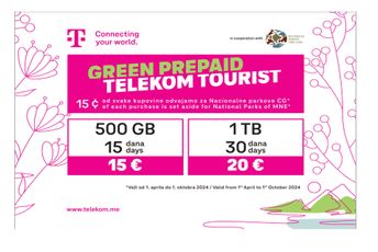 Najbolja opcija za turiste ovog ljeta - Green Prepaid Telekom Tourist!