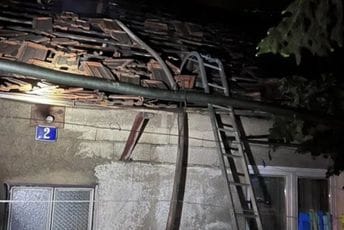 Nikšić: Gorjela kuća u Humcima, dvije osobe povrijeđene