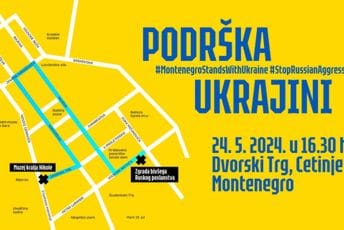 Danas na Cetinju šetnja za Ukrajinu: Pošaljimo poruke mira i slobode