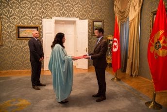 Milatović primio akreditivna pisma novoimenovanih ambasadora Suverenog Viteškog Malteškog Reda, Tunisa, Gane i Angole