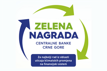 Objavljen konkurs za dodjelu „Zelene nagrade CBCG“ za 2024. godinu Objavljen konkurs za dodjelu „Zelene nagrade CBCG“ za 2024. godinu