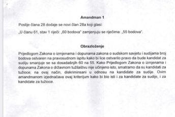 Ovo je amandman zbog kojeg je Vlada 'zamijenila' Milovića Ovo je amandman zbog kojeg je Vlada 'zamijenila' Milovića