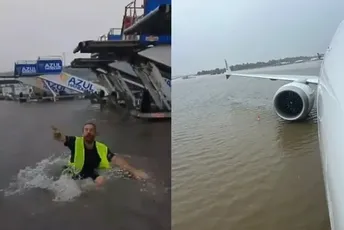 Španski aerodrom pod vodom: Letovi obustavljeni, putnici ostali zarobljeni Španski aerodrom pod vodom: Letovi obustavljeni, putnici ostali zarobljeni