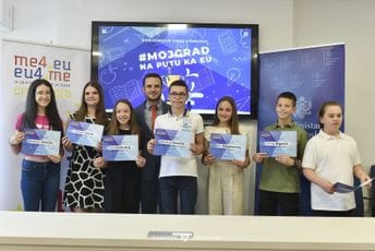 Dodijeljene nagrade pobjednicima video konkursa #MojGrad na putu ka EU Dodijeljene nagrade pobjednicima video konkursa #MojGrad na putu ka EU