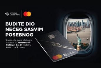 Nova metalna kartica Universal Capital Banke - Mastercard Platinum metalna kartica