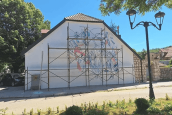 Počelo oslikavanje murala Jelene Vicković Počelo oslikavanje murala Jelene Vicković