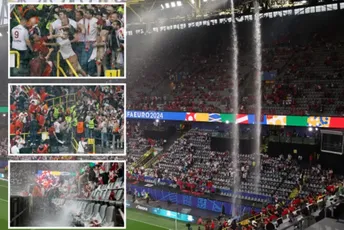 Nevjerovatne scene iz Dortmunda: Velike količine vode slivaju se na teren, krov prokišnjava Nevjerovatne scene iz Dortmunda: Velike količine vode slivaju se na teren, krov prokišnjava