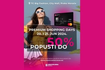 Za sve korisnike Premium Mastercard kartice, 20. i 21. juna 2024. godine popusti do 50% Za sve korisnike Premium Mastercard kartice, 20. i 21. juna 2024. godine popusti do 50%