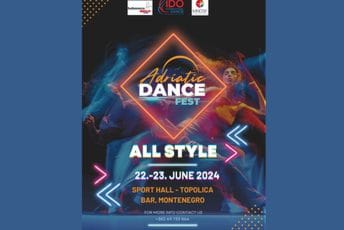 Međunarodno plesno takmičenje u Baru: Takmičari iz Crne Gore i 11 zemalja iz Evrope izvešće 2.300 plesnih tačaka Međunarodno plesno takmičenje u Baru: Takmičari iz Crne Gore i 11 zemalja iz Evrope izvešće 2.300 plesnih tačaka