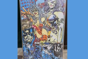 "Wonderwoman and her sister": Islandski umjetnik Erró poklonio sliku Muzeju savremene umjetnosti Crne Gore "Wonderwoman and her sister": Islandski umjetnik Erró poklonio sliku Muzeju savremene umjetnosti Crne Gore