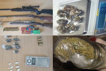 Pretresi na više lokacija u Nikšiću: Uhapšene dvije osobe, oduzeti droga, oružje i vozila
