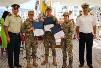 Ceremonijom na školskom brodu „Jadran“ okončan osmi Ljetnji vojni kamp za mlade Ceremonijom na školskom brodu „Jadran“ okončan osmi Ljetnji vojni kamp za mlade