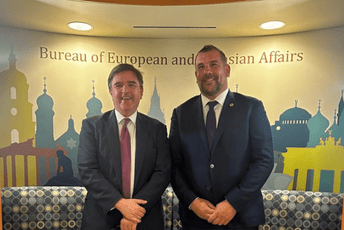 Krapović sa O'Brajenom: Vašington sa velikim interesovanjem prati dešavanja na Zapadnom Balkanu Krapović sa O'Brajenom: Vašington sa velikim interesovanjem prati dešavanja na Zapadnom Balkanu