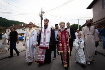 Litija crkve Srbije u Bijelom Polju, učestvovali Koprivica i Kovačević Litija crkve Srbije u Bijelom Polju, učestvovali Koprivica i Kovačević