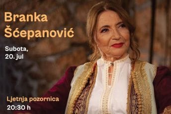 Crnogorska narodna pjesma na Ljetnjoj pozornici: Branka Šćepanović proslavlja 55 godina karijere pred cetinjskom publikom