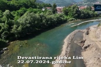 Lim devastiran u dužini od 600 metara; Euromost: Podnijeli smo krivičnu prijavu (VIDEO)