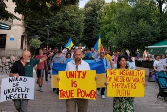 Danas šetnja za Ukrajinu: Podržimo herojski narod i sačuvajmo svijest crnogorskog društva Sa prethodnih šetnji