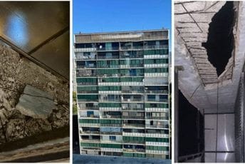 (VIDEO / FOTO ) Urušio se balkon na 15. spratu splitskog nebodera (VIDEO / FOTO ) Urušio se balkon na 15. spratu splitskog nebodera