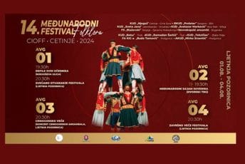 Sjutra počinje Međunarodni festival folklora: Na Cetinje stiže više od 250 učesnika iz šest država Sjutra počinje Međunarodni festival folklora: Na Cetinje stiže više od 250 učesnika iz šest država