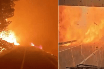 Dramatični snimci iz Dalmacije: Vatrogasci vozilom prolaze kroz vatrene buktinje Dramatični snimci iz Dalmacije: Vatrogasci vozilom prolaze kroz vatrene buktinje